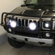 9 Inch 55W HID Spotlights & Driving Lights - Red Trim.