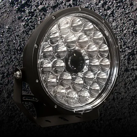 Black Diamond 9 Inch LED Driving Lights with Laser