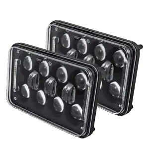 4x6 Inch LED Headlights | Pro Series - Black