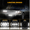 4x6 Inch LED Headlights | Pro Series - Black
