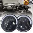 Pro Series 7 Inch LED Headlights | Half Halo