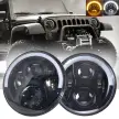 Pro Series 7 Inch LED Headlights | Half Halo