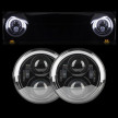 Pro Series 7 Inch LED Headlights | Half Halo