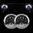 Pro Series 7 Inch LED Headlights | Half Halo