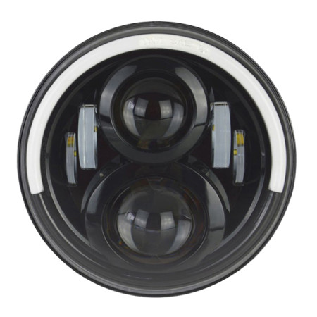 Pro Series 7 Inch LED Headlights | Half Halo