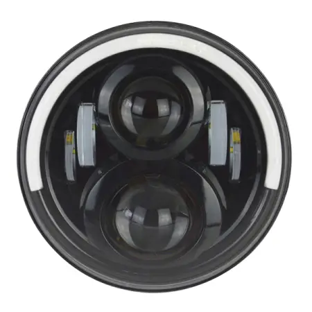 Pro Series 7 Inch LED Headlights | Half Halo