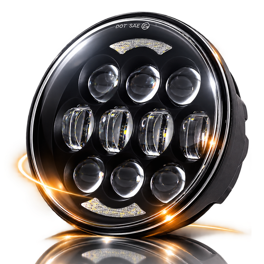 Triple Stack 5.75 Inch LED Headlights